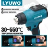 LYUWO 18V Heat Gun Shrink Wrapping Tool Hot Air Gun Air Dryer Soldering Thermal Blower with LED display, Tool only, No battery 2