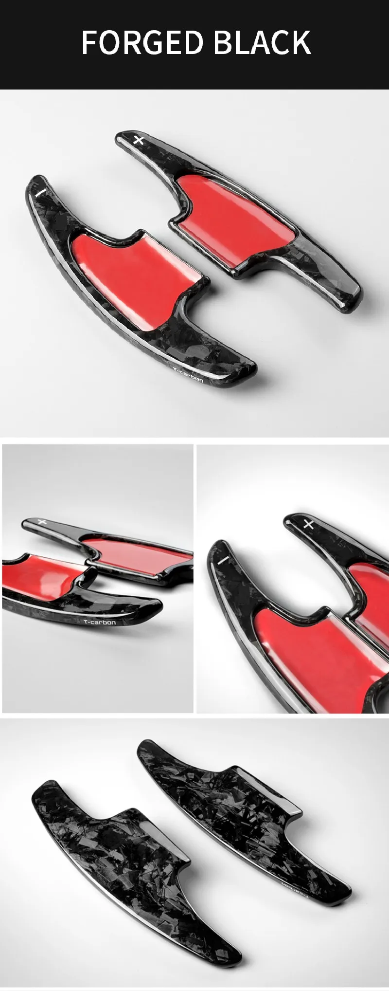 T-carbon Paddle Shift Extension For Honda City GM6 FL Jazz GK5 HRV HR-V 2015-2018 Carbon Fiber Steering Wheel Paddle Shifter