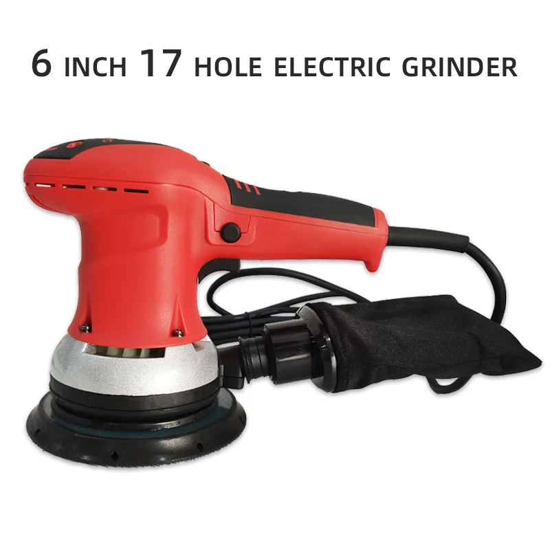 

6" 10000RPM Electric Handheld Random Orbital Sander Polisher Dual Action Polishing Grinding Sanding Sanding Discs Car Metal Pol