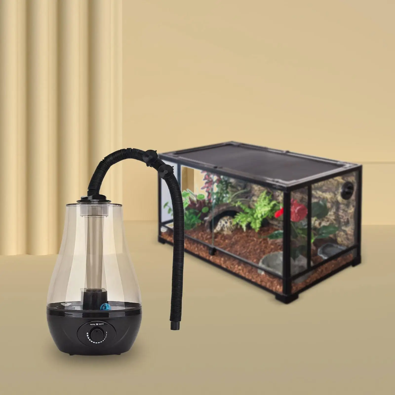 3L Reptile Humidifier Terrarium Fogger Machine Extension Hose Misting System for Amphibians Pet Supplies US/EU Plug reptile heating lamp