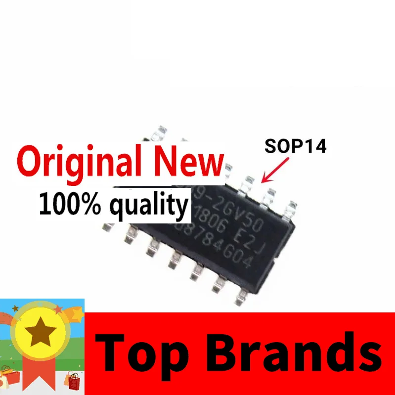

Новинка, оригинал, 10 шт./лот, 100% новая модель, 6389-2GV50 TLE6389-2GV50 6389-3GV50 TLE6389G50, набор микросхем SOP14