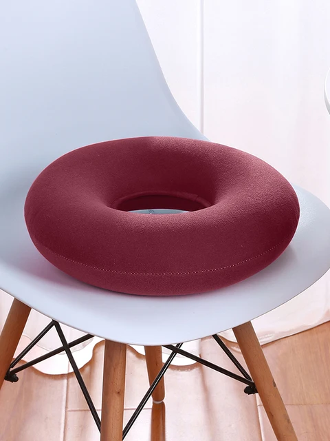 Coussin de siège de chaise, utilisation dans le bureau et la maison, soulagement de la douleur au coccyx, coussin de beignet avec pompe, oreiller de beignet, coussin de siège pour piqûres de lit 4