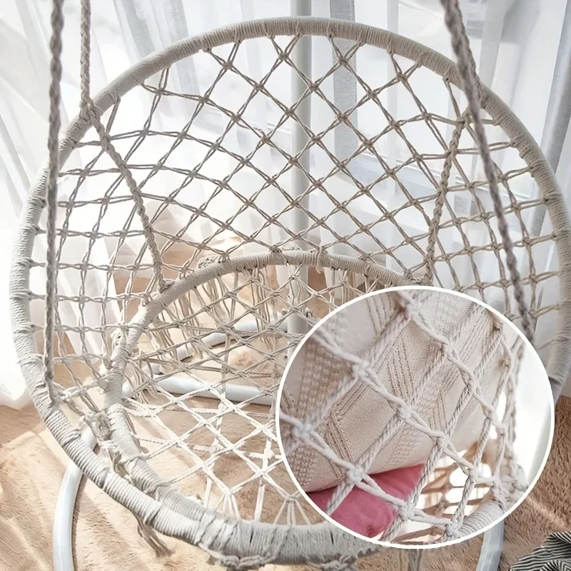 كرسي أرجوحة معلق حبل قطن احترافي