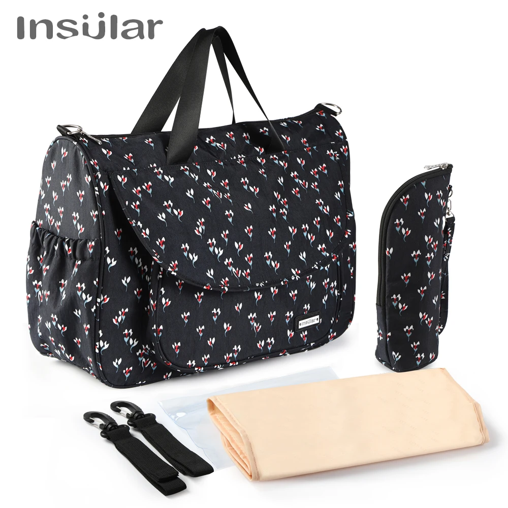 

Insular Brand Large Capacity Diaper Stroller Bag Waterproof Mummy Maternity Nappy Travel Bag Baby Nursing Multifunction Tote Bag