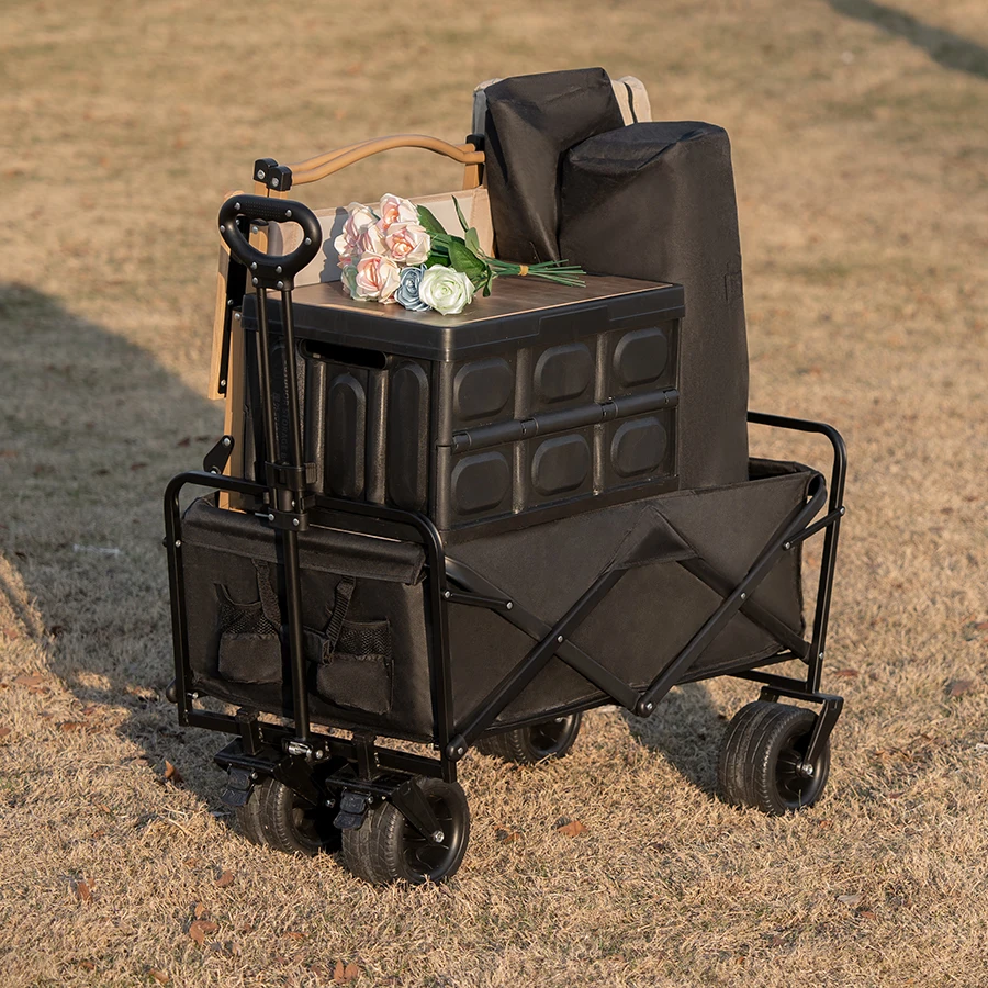 500lbs Heavy-Duty Folding Wagon Cart 5