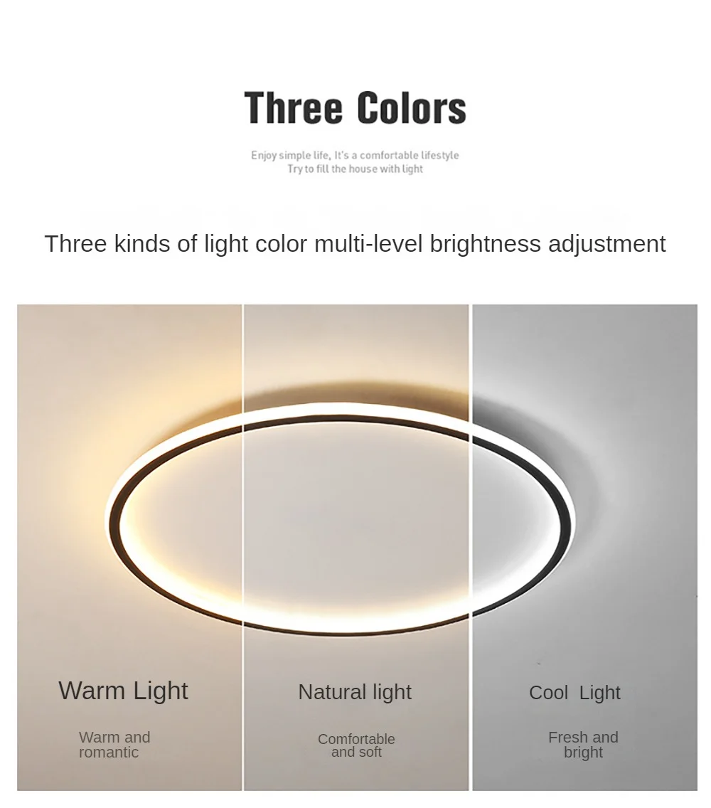 Nordic Minimalist LED Ceiling Light For Bedroom Living Room S7275651587b74af98f3bb3eb1c3f49133