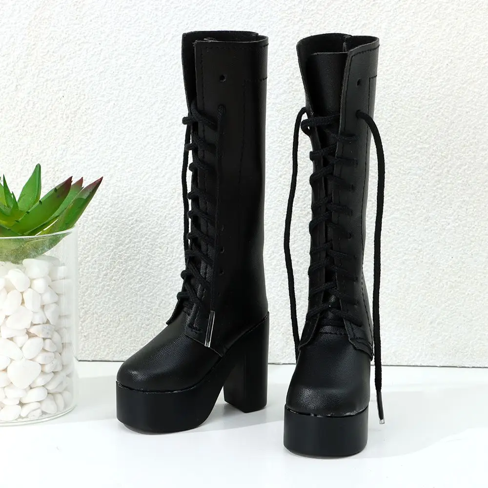 1/3 7,8 cm Modepuppe High Heel Schuhe PU-Leder mit verschiedenen Farben Geeignet für 60 cm Puppe mit Stiefeln Schuhe Puppe – Detail 10
