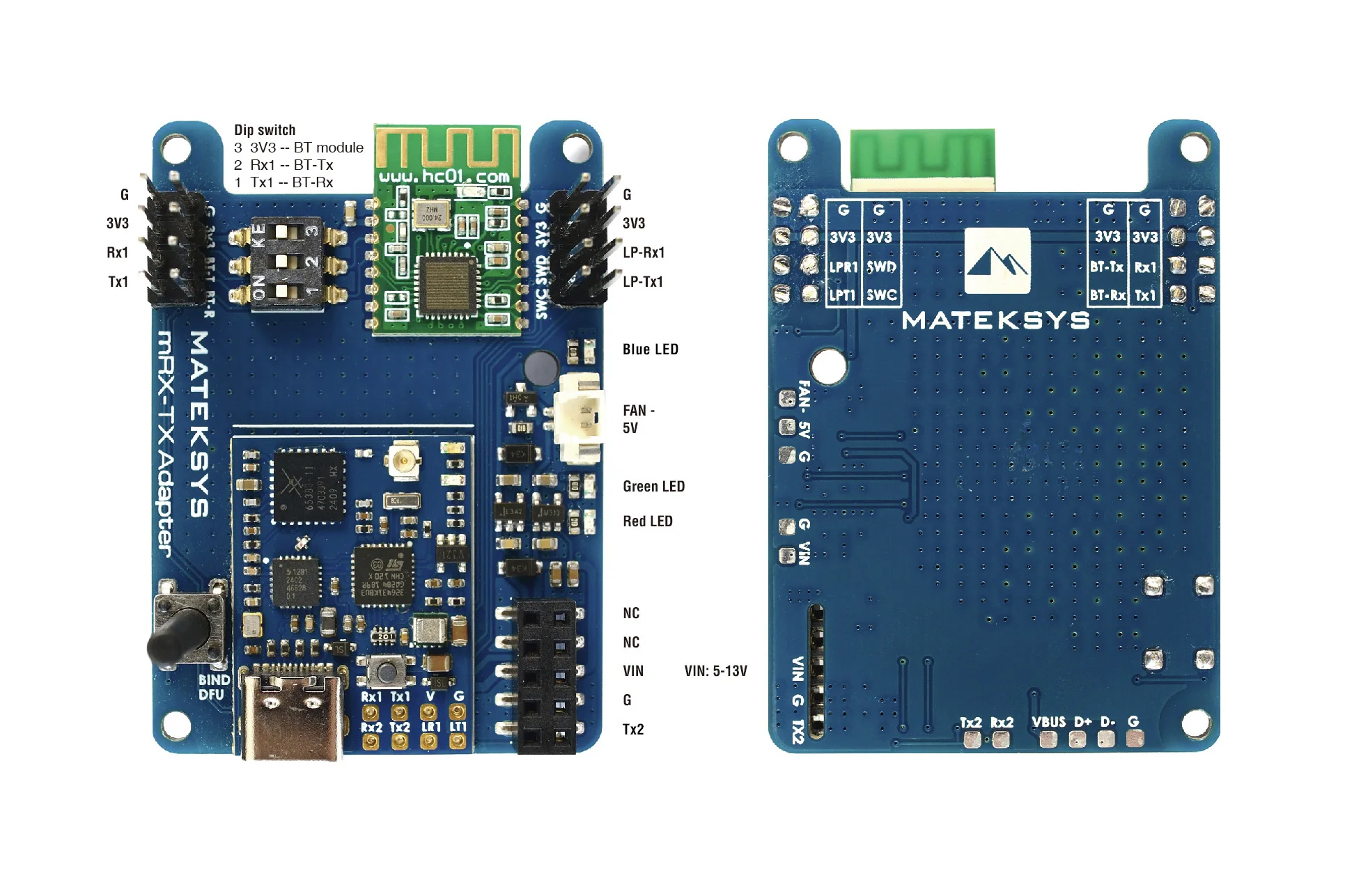 MATEK MR24-30-TX/RX MLRS MAVLINK 2.4GHZ TX MODULE KIT 2.4G 30dBm