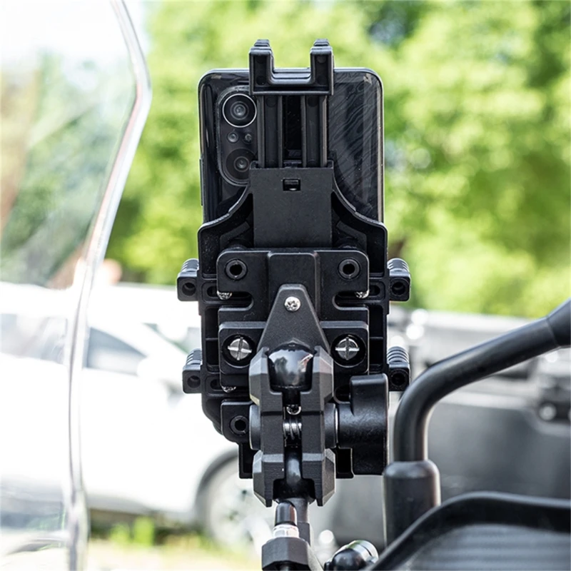 Shockproof Mobile Phone Bracket Vibration-Proof Phone Holder Security Mount for Motorbikes, Electric Scooters, and Bikes