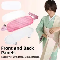 Japanese Kimono Set with Triple Bule Chest Strap Obi Belt And Board Muscle Wear Accories Cotton Traditional Costume - Image 5