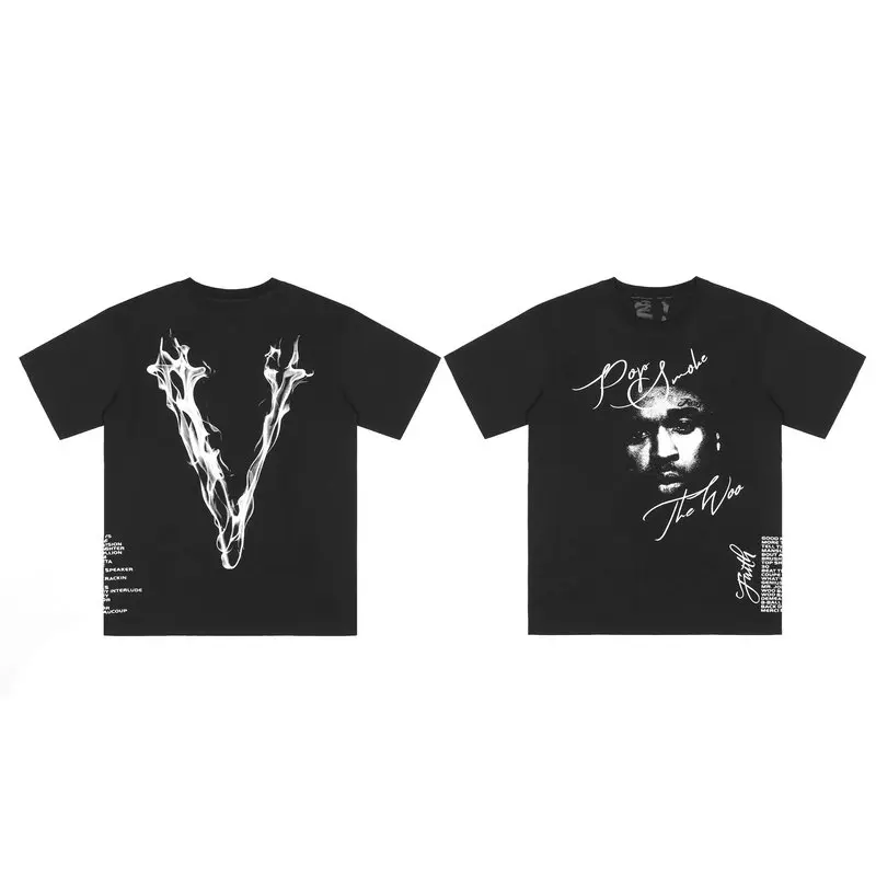 Футболка VLONE Мужская/женская из натурального хлопка брендовая уличная одежда