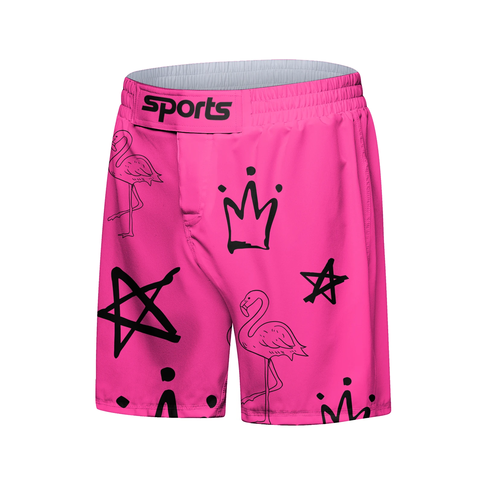 Cody Lundin Men Active Wear Pink Athletic Gym T-shirt uv protection Men Rash Guard BJJ jiu jitsu Rash Guard MMA Grappling Shorts 5