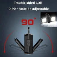 Magnetic 3-Mode USB Rechargeable EDC COB Keychain Light - Image 3