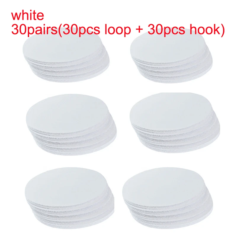 Self-Adhesive Hook and Loop Fastener Dots - Non-Slip Solution for Bed Sheets, Sofas, Mats, and Carpets