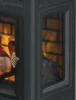 Freestanding Electric Fireplace Stove Heater with 3D Flame Effect for 1,000 Sq. Ft. Room, Black 6
