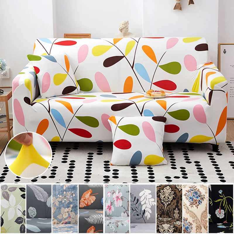 Printed Sofa Cover Stretch Couch Covers Loveseat Slipcovers for 2
