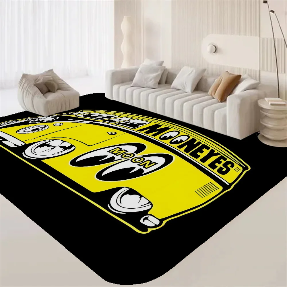 Mooneyes Print Floor Mat INS Style Soft Bedroom Floor House Laundry Room Mat Anti-skid Bedside Area Rugs 5