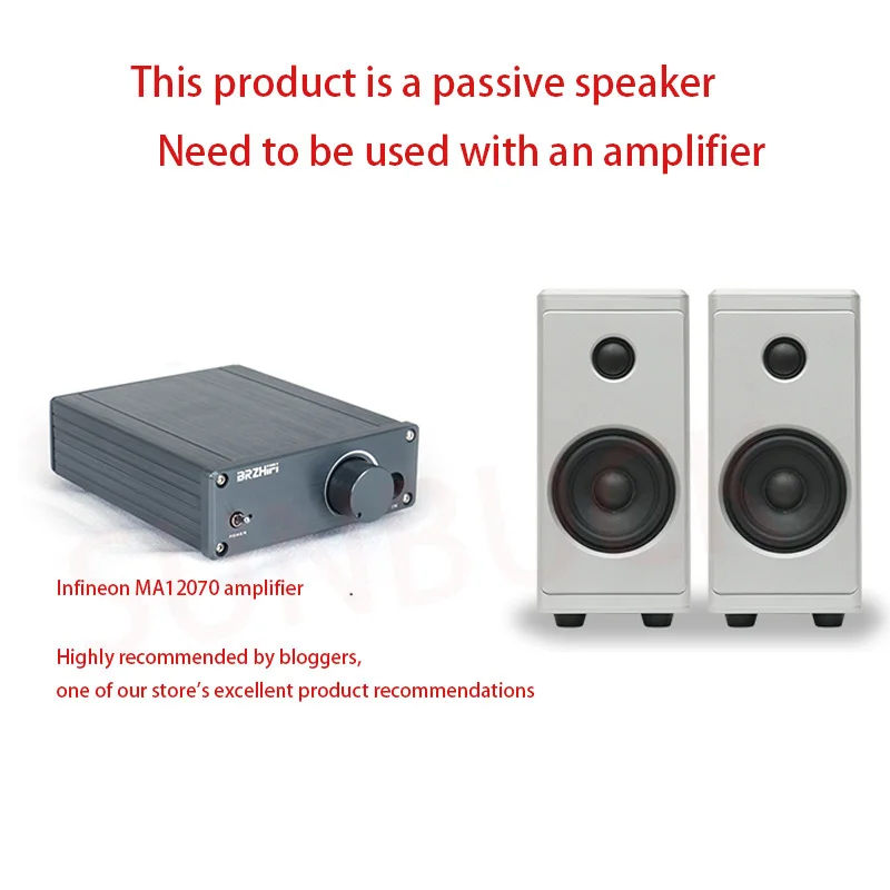 3 inch 8 ohm 40W passive Speakers  two Frequency Loudspeaker HiFi bookshelf Sound Speaker Audio 4