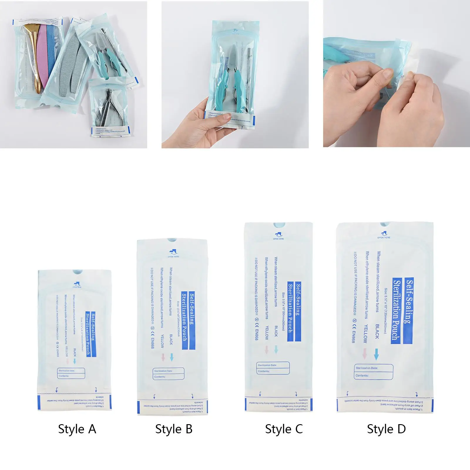 

200x сумка для хранения инструментов для ногтей премиум-класса сумка для очистки ногтей для домашнего хозяйства девушек стиль D