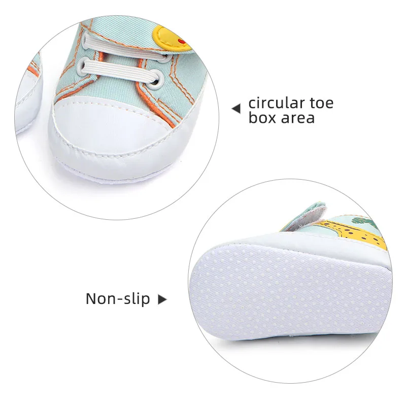 Cute Giraffe Baby Shoes Anti-slip Soft Sole Canvas Sneaker Shoes for Infant Boy Girl Cartoon Toddler First Walkers 5