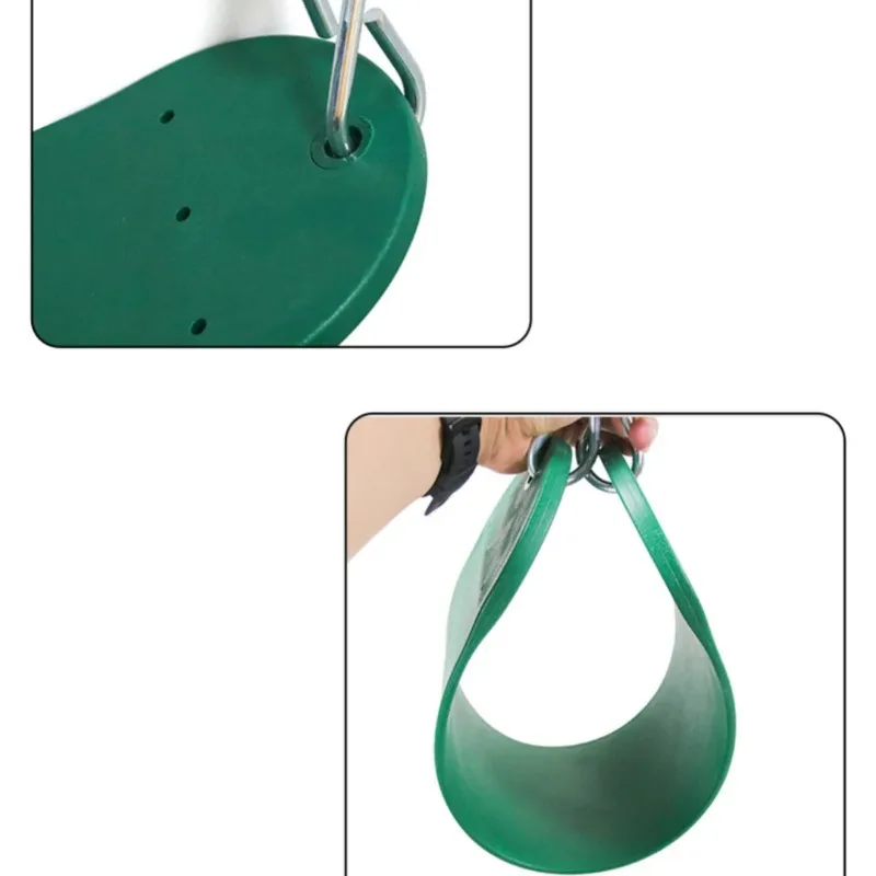 Kids Replacable Adjustable Shockproof Curved Board Swing Hanging Seat for Playground Garden Yard Indoor Outdoor Toys