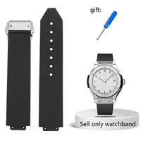 Watch Band for HUBLOT BIG BANG Silicone 20-13mm Waterproof Women Watch Strap Chain Watch Accessories Rubber Bracelet wristband
