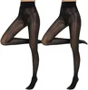 Collants transparents brillants taille haute pour femmes, chaussettes longues et moulantes, collants transfrontaliers lumineux de la Chine continentale