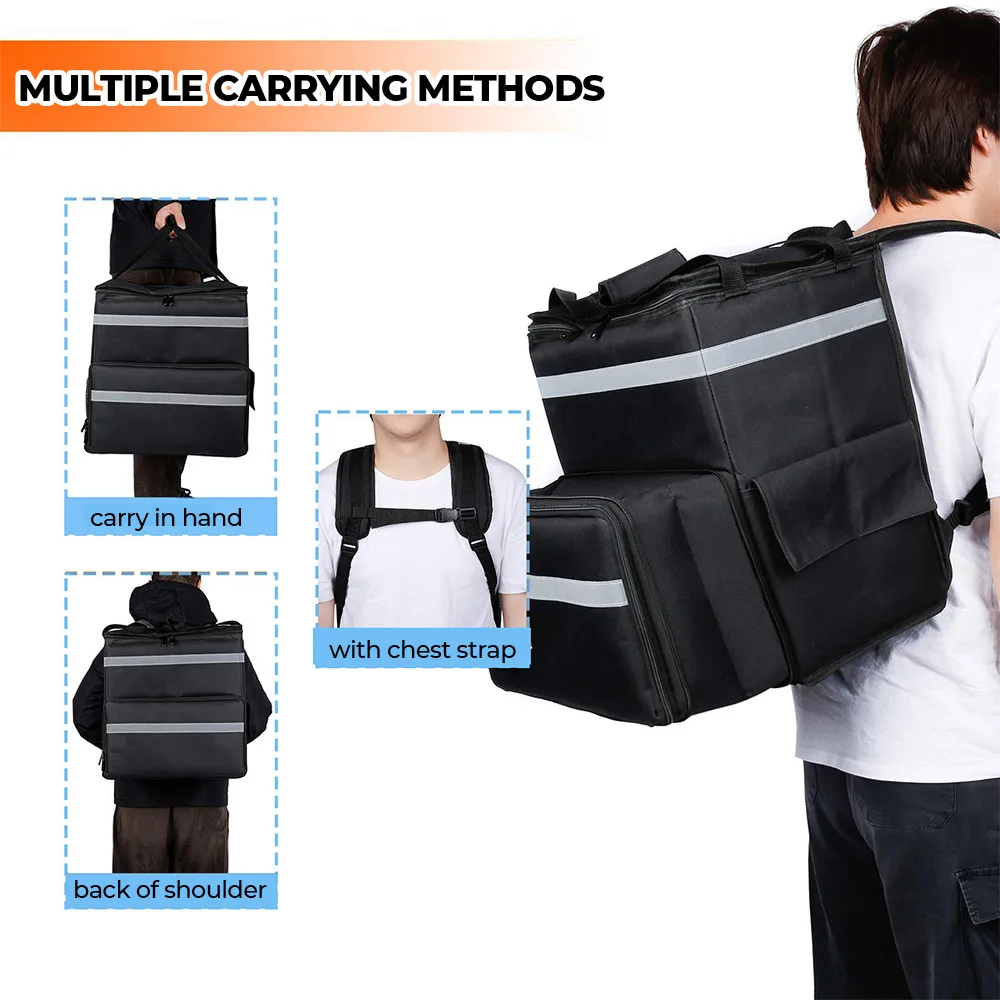 56L Thermal Backpack Waterproof Thickened Cooler Bag Thermal Food Bag Refrigerator Box Fresh Keeping Food Delivery Backpack Insulated Bag Thermal Food Bag