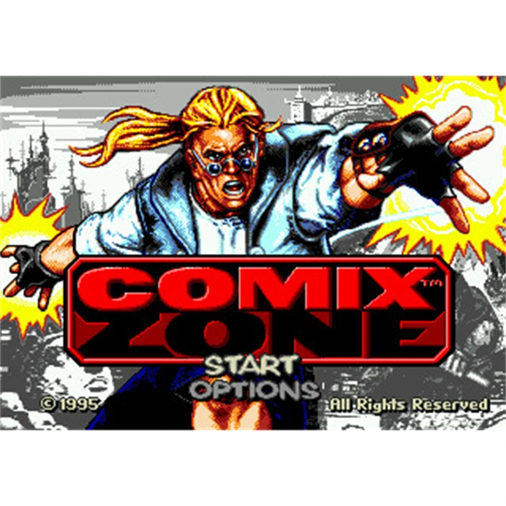 Comix Zone Region Free 16Bit Md Game Card Per Sega Mega Drive Per Genesis
