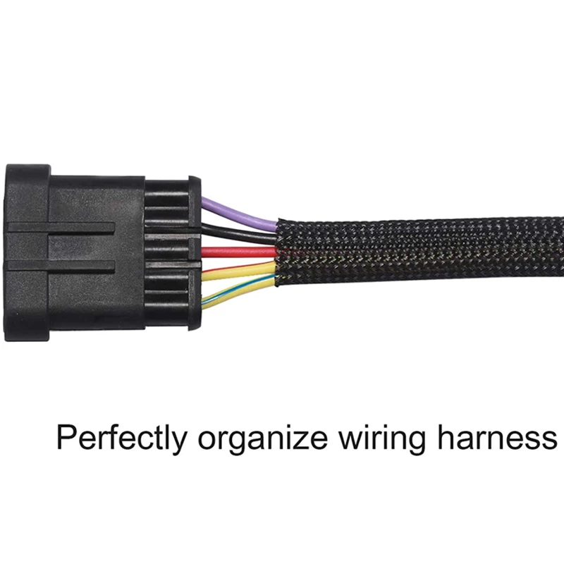 Cable Sleeve Length 1/5/10M Insulated Braided Sleeve Data line protection Wire Cable Flame-retardant PET tube