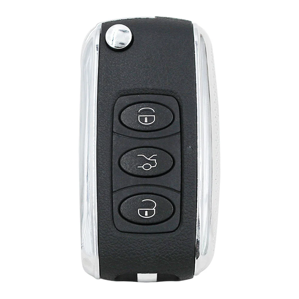 Car Key Shell Bentley Style Flip Remote 3 Button For V-W B5