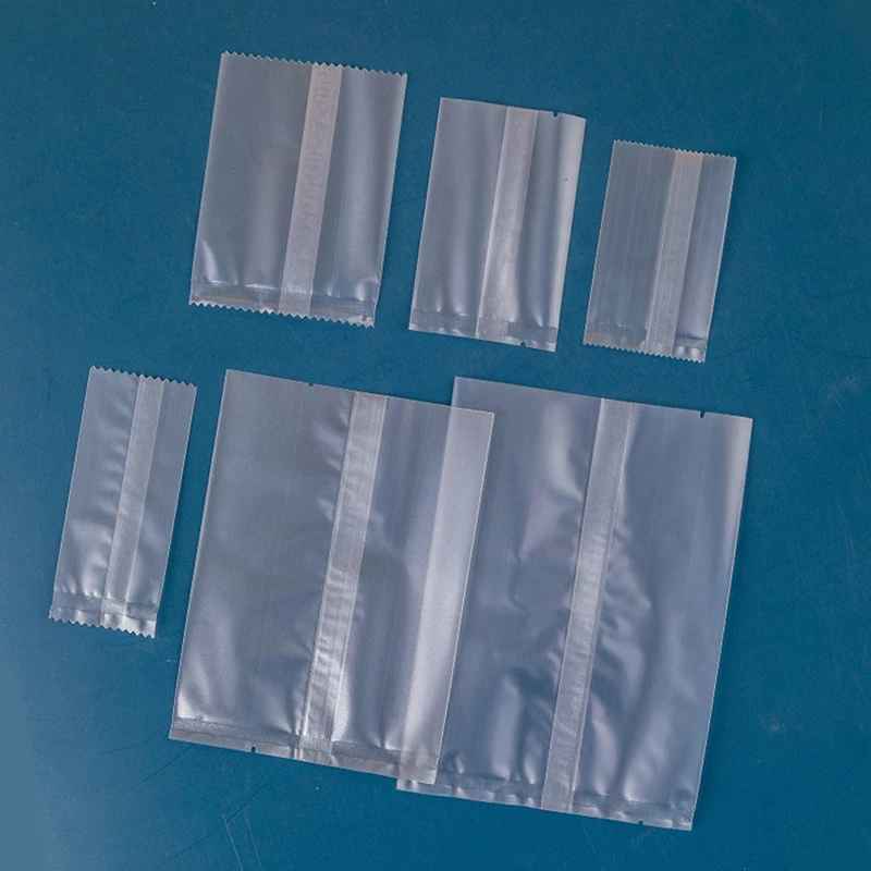 100Pcs Thicker Machine Seal Gift Bags Clear Frosted Food Biscuit DIY Baking Cake Bag