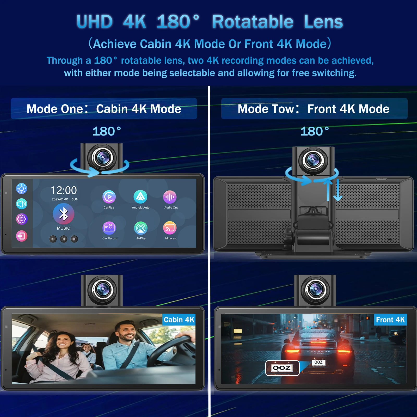 9-Inch 4K Dash Cam 2