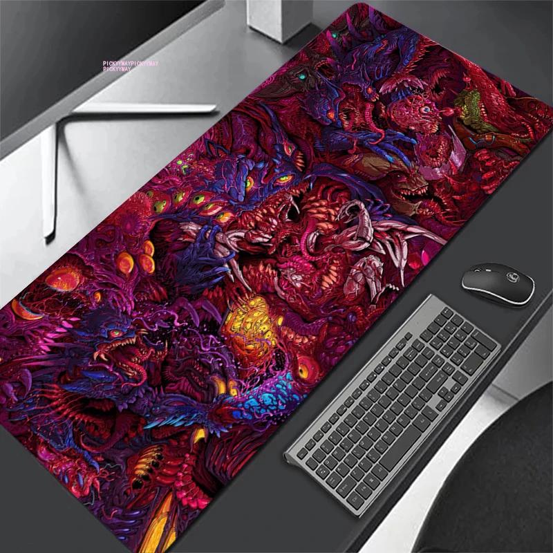 

Large Gaming Mousepad Random Illustration Mouse Pad Compute Mouse Mat Gamer Stitching Desk Mat XXL For PC Keyboard Mouse Carpet