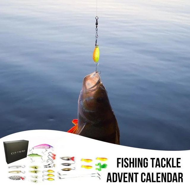 Fishing Lure Advent Calendar Christmas Countdown Calendar With Fishing  Lures Set Realistic Fish Bait Christmas Calendar For Dail - AliExpress