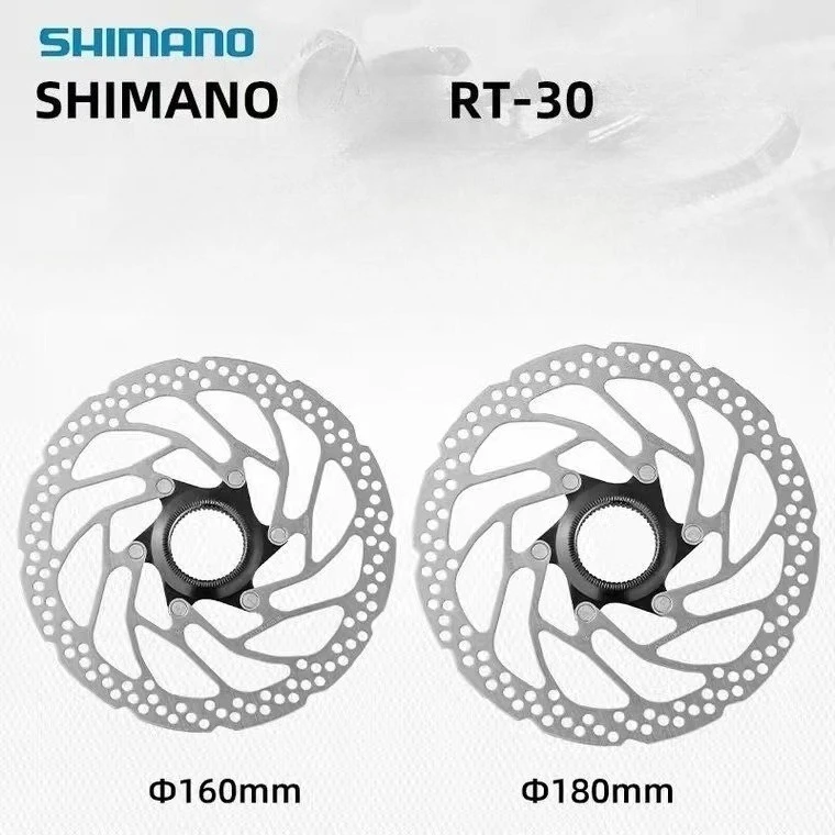 Disco Freno Shimano SM-RT30 Center Lock 160 Mm – Rotore In Acciaio Per MTB, Bici Elettriche, Strada