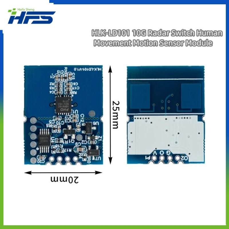 

HLK-LD101 10G Radar Switch Human Movement Motion Sensor Module Microwave Radar Switch Detection Induction Intelligent