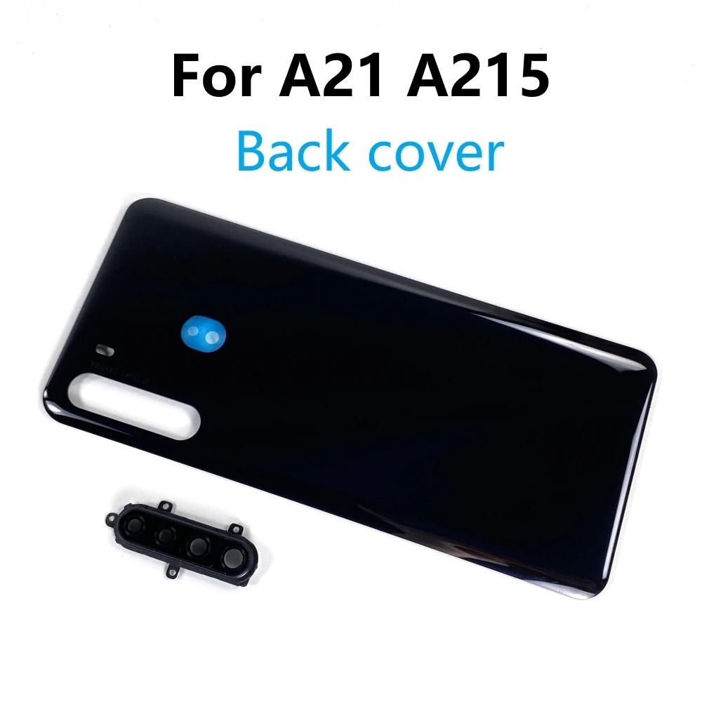 

For SAMSUNG Galaxy A21 A215 A215F A215U Back Cover Battery Door Rear Plastic Case Housing Shell Camera Lens Parts Replacement