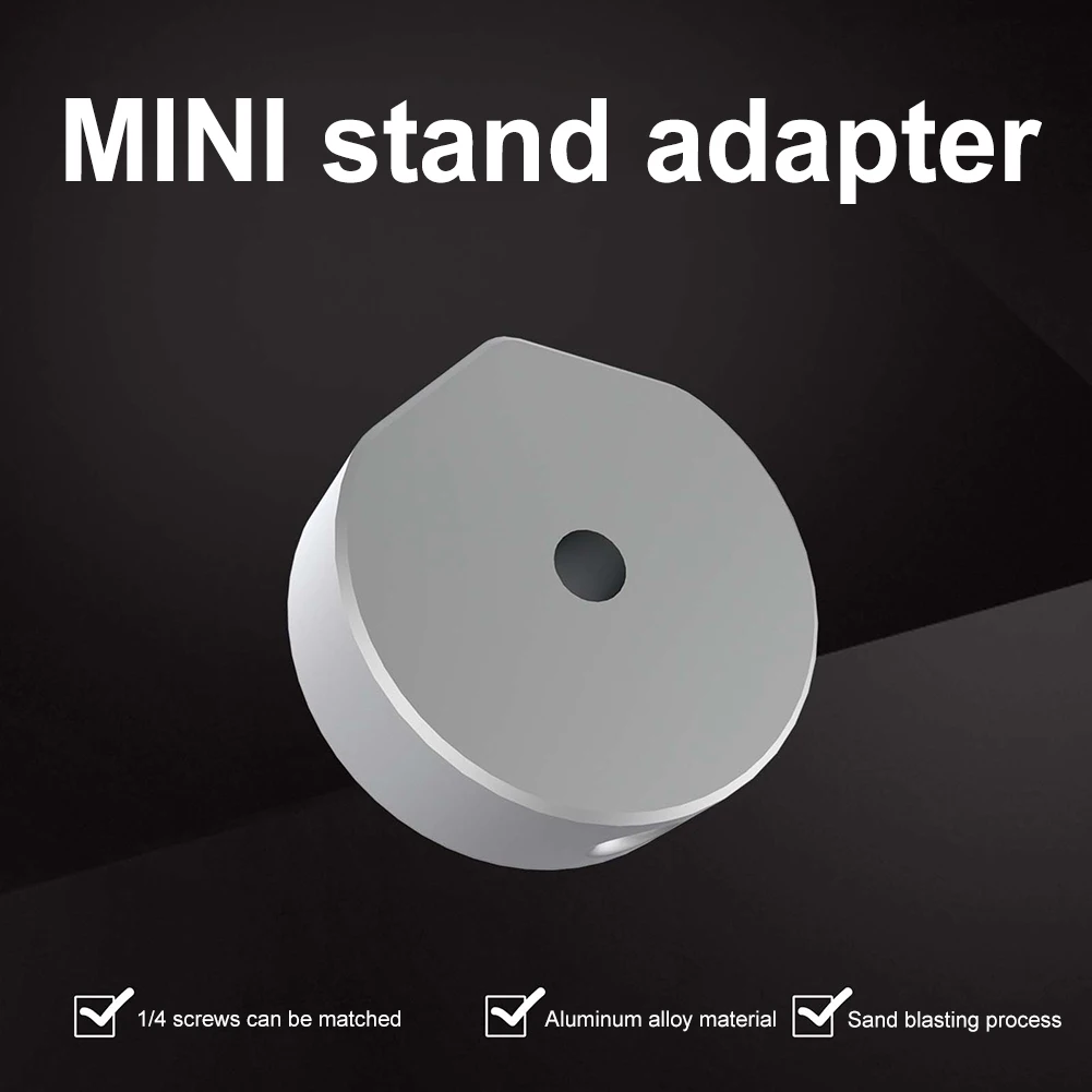 For StarLink Mini 1/4 Screw Round Mount Adapter Aluminum Alloy Tripod 1/4 Screw Adapter Bracket Pipe 1/4 Screw Adapter