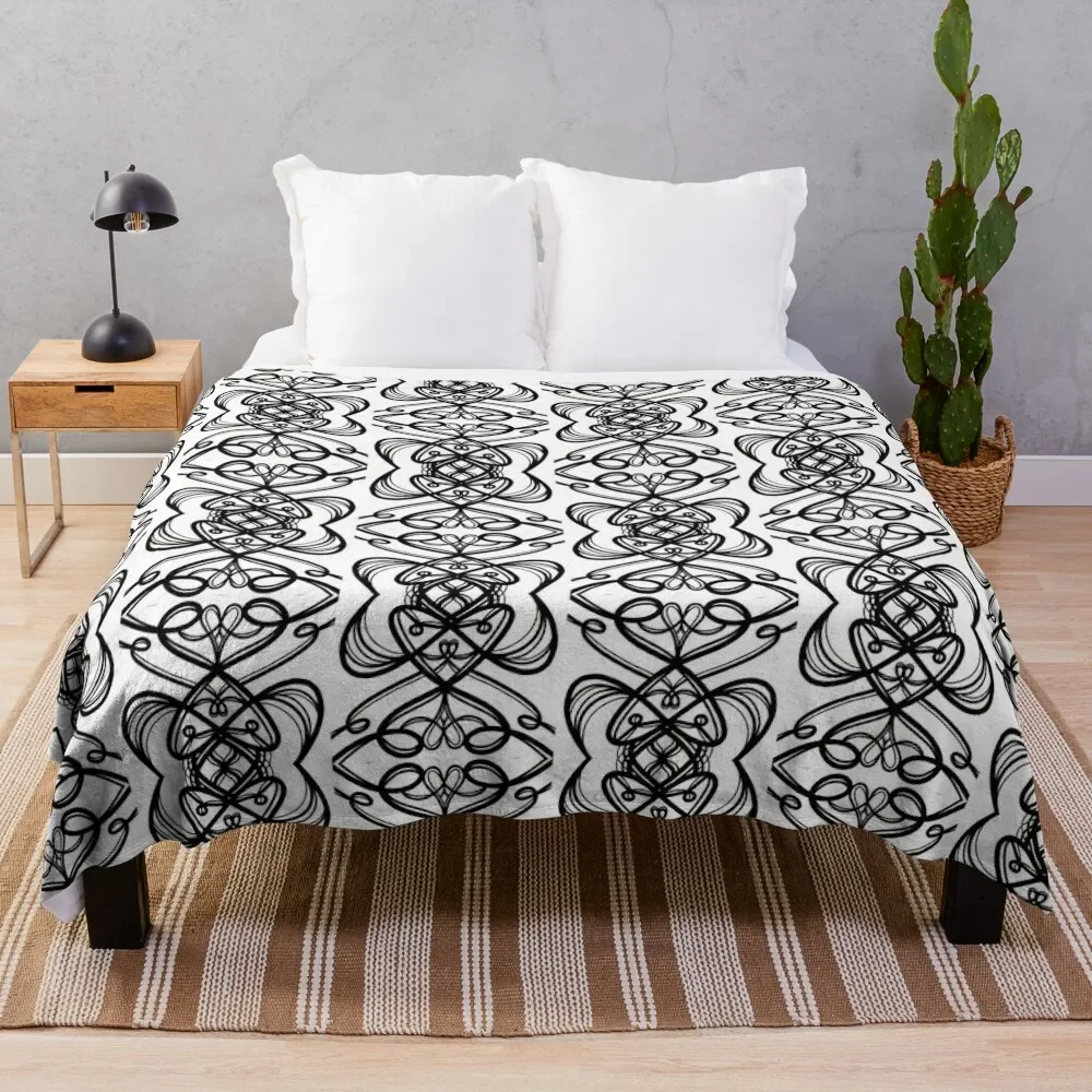 

No. 4 Black White Throw Blanket Giant Sofa Luxury Throw Blankets