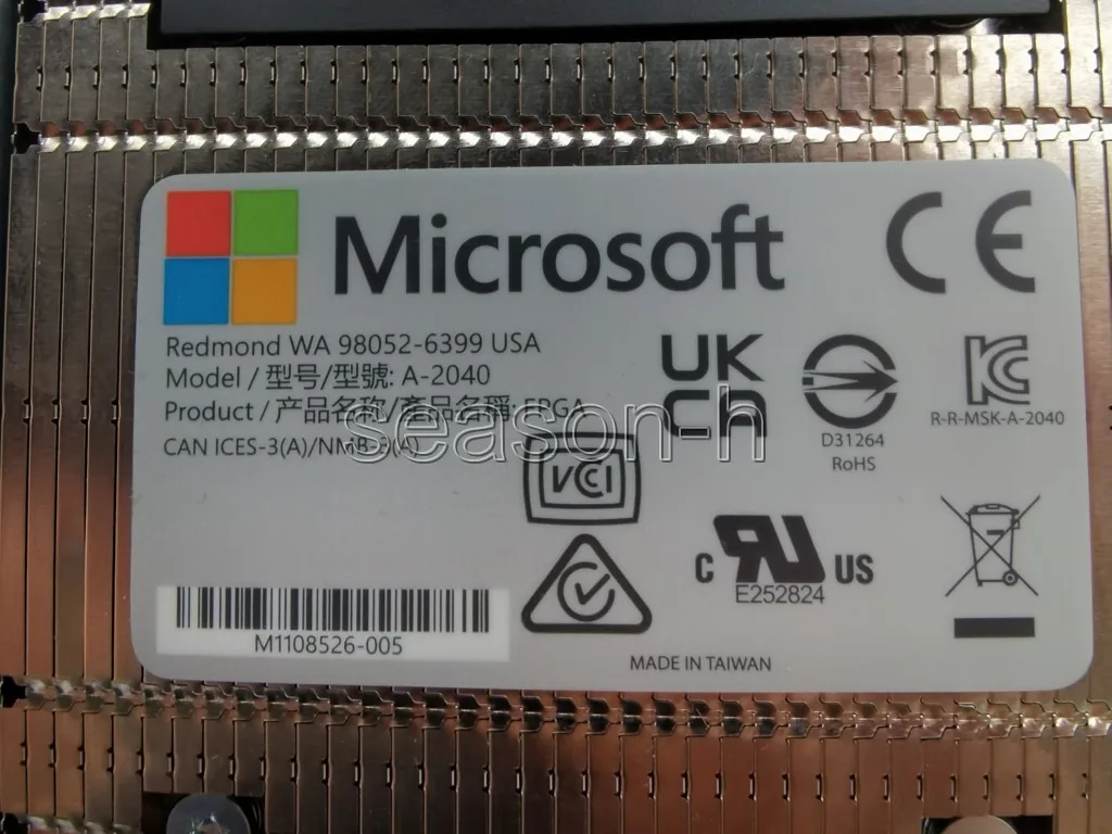 마이크로소프트 A-2040 M1132139-001 FPGA 어댑터, 2x100G, QSFP28
