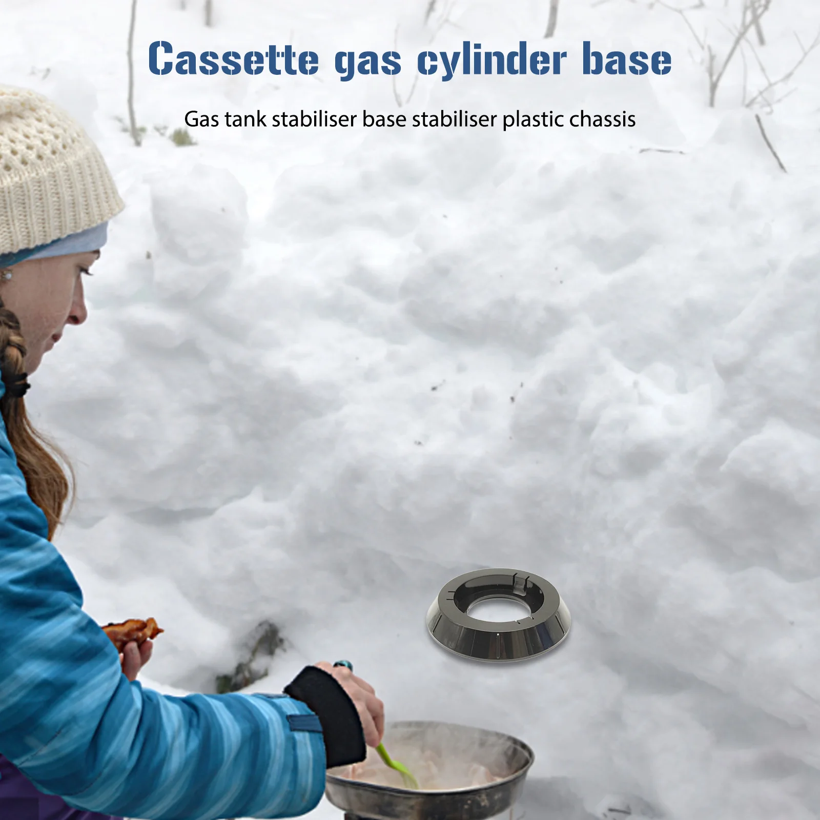 Cassette Plastic Cylinder Chassis Portable Butane Cylinder Stable Base Practical Butane Gas Tank Holder for Camping Stoves