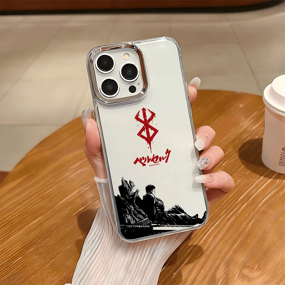 Japanese Hot Blood Anime Berserk Guts Soft Silicone Phone Case