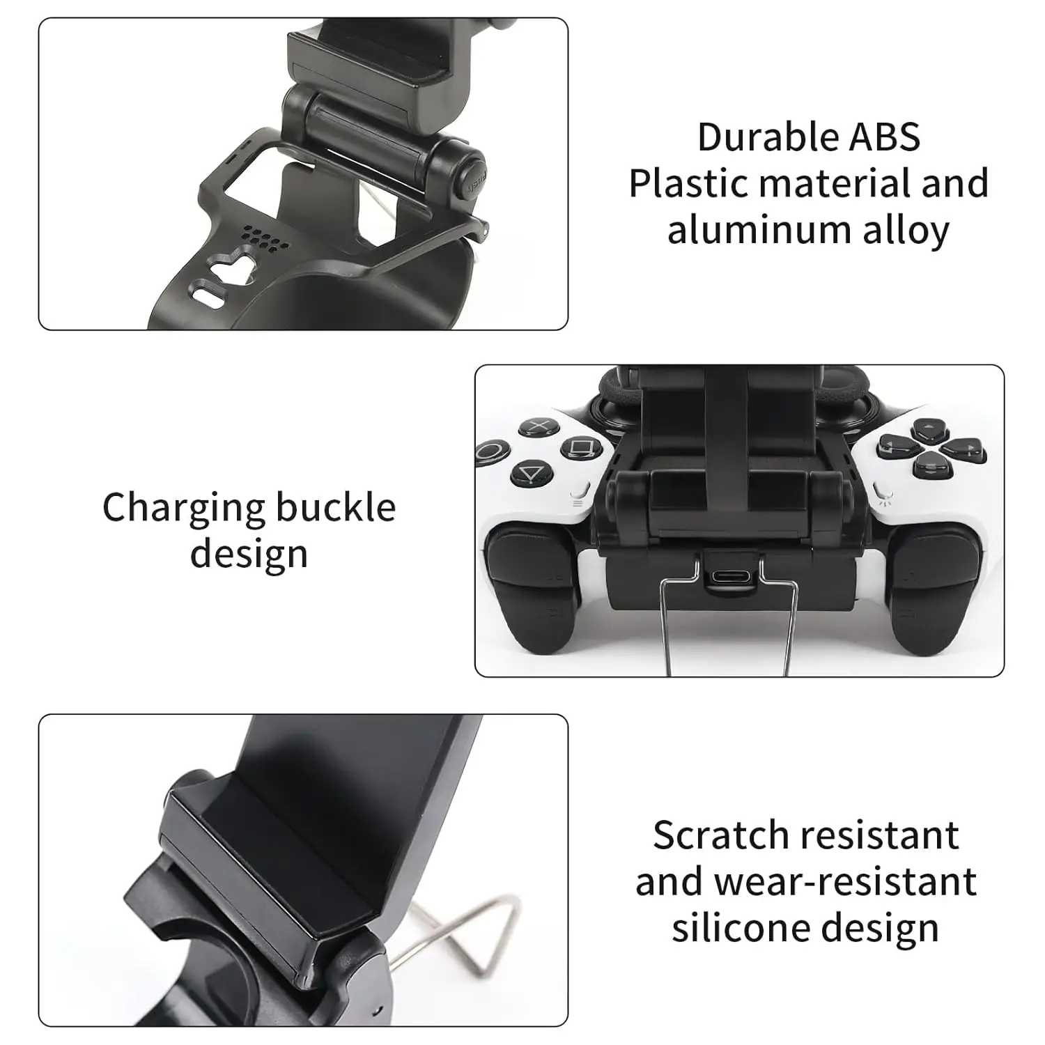 Per PS5 Dualsense Edge Elite Controller Supporto per clip per montaggio su telefono regolabile Supporto per giochi mobili Supporto per gamepad Accessori - immagine 2
