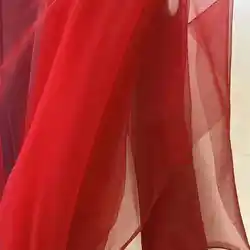Elegant Purple and Pink Soft Tulle Fabric for Weddings and Celebrations (Red)
