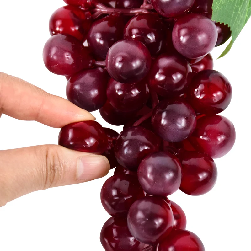 Hanging Artificial Grapes 36/60 Heads DIY Plastic Fake Fruit For Home Garden Artificial Fruits Wedding Festival Party Decoration artificial plants artificial fruits and vegetables artificial grapes