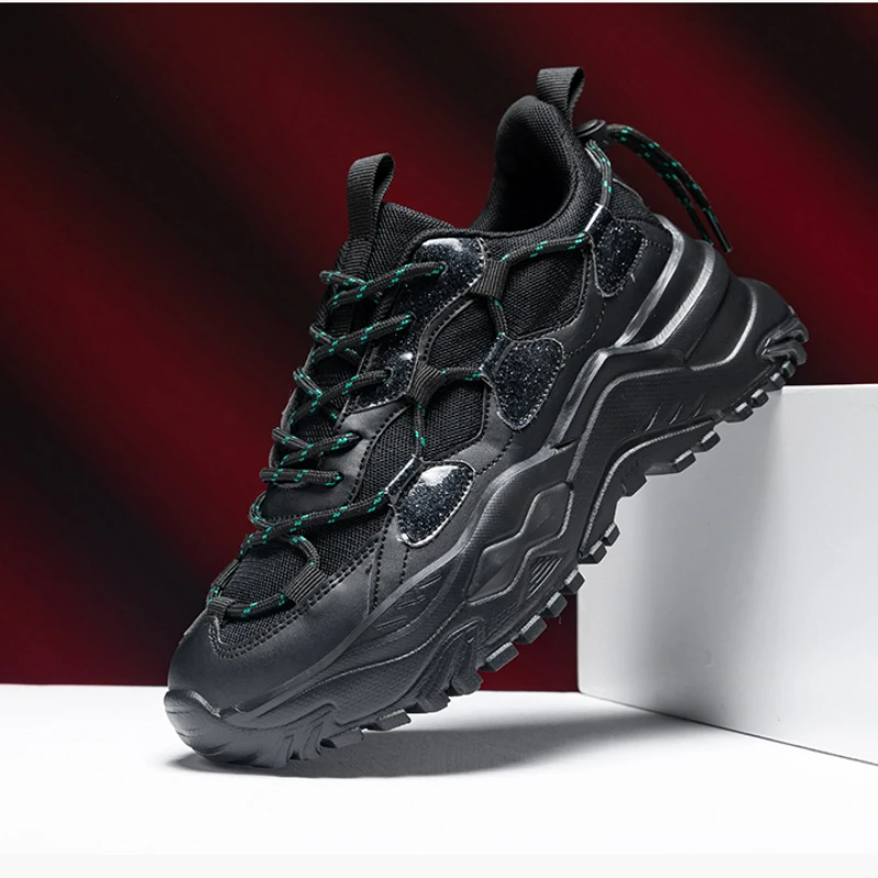 

2022 Women Chunky Sneakers Casual Shoes Platform Lace Up Women's Sports Shoes Thick Sole Casual Sneakers Tennis Female 44