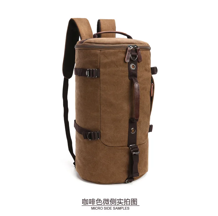 moda grande homem saco de viagem montanhismo mochila masculino bagagem lona balde ombro sacos do exército para meninos mochilas