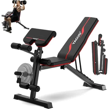 Adjustable Weight Bench Press for Home Gym: 800 LB Stable Incline Decline Bench for Dumbbell Exercises and Full Body Workouts Q