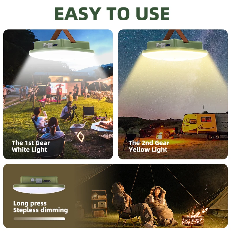 MOSLIGHTING LED Camping Lights Outdoor Strong Magnet Zoom Portable Torch USB Rechargeable Tent Lantern Work Maintenance Lighting